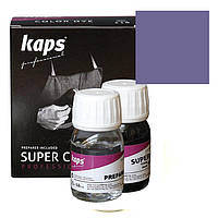 Краска для обуви + средство для подготовки к покраске Kaps Super Color + Preparer 25 ml 123 Purple