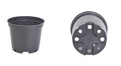 Горщик для розсади 11х8,5см 0,5л, чорний