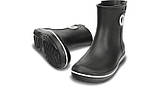 Чоботи гумові жіночі короткі з кружечком / Crocs women's Jaunt Shorty Boot (15769), Чорні, фото 4
