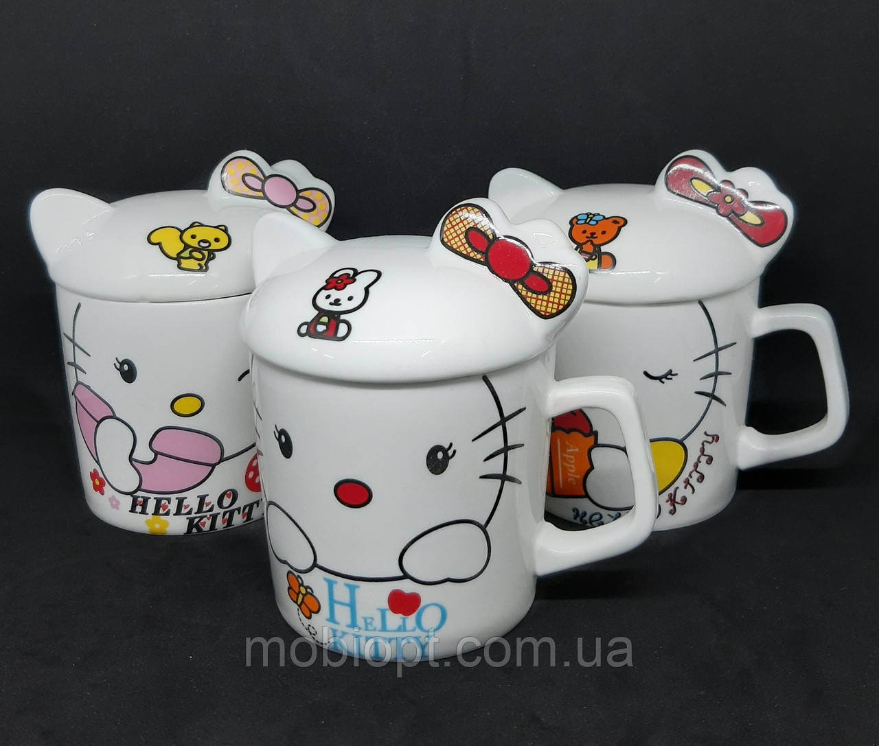 Керамічна кружка H-232 Hello Kitty (без повернення, без обміну)