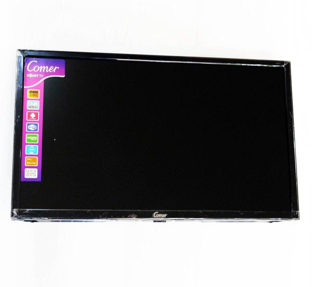 Телевізор Smart TV Comer 24 1/4GB LCD LED Wi-Fi T2/USB/SD/HDMI/VGA Black (4_943151444)