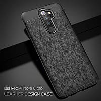 Чохол бампер Leather для Xiaomi Redmi Note 8 Pro