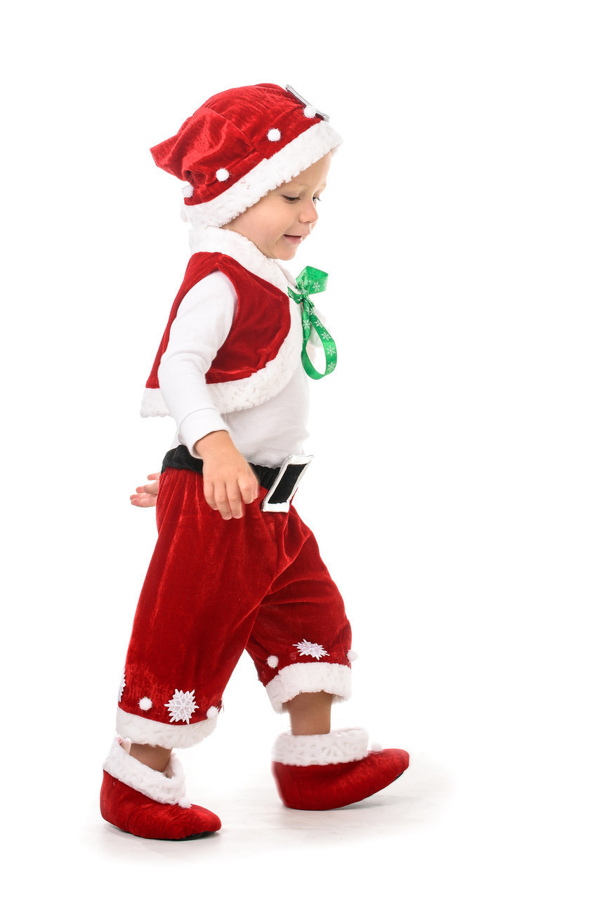 Дитячий карнавальний костюм Санта Клаус «Крихітка» на зріст 80-90 см