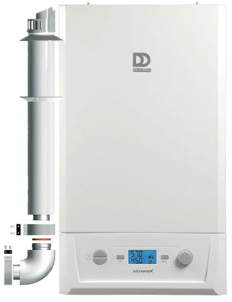 Конденсаційний котел газовий двоконтурний (настінний) Demrad nitromix 24 F (турбований)