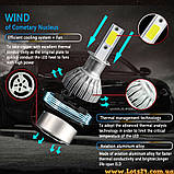 2шт Автолампи H3 Turbo LED 6000K світлодіодні лампочки для авто краще за галогенові та ксенонові, фото 8