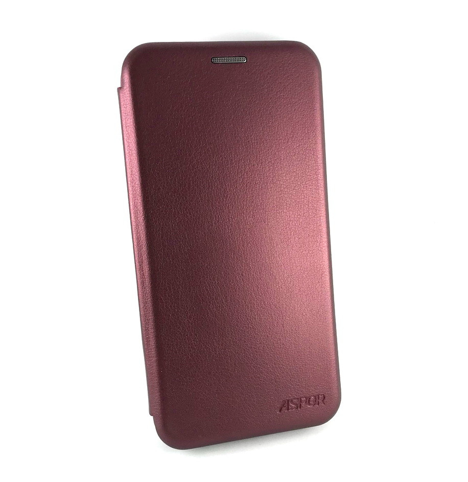 Чохол для Xiaomi Redmi Note 8 книжка боковий з підставкою протиударний Luxo Wallet бордо