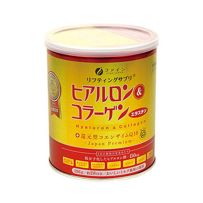 Японський питний колаген Fine Japan Hyaluron & Collagen + Q10 Japan Premium 196g