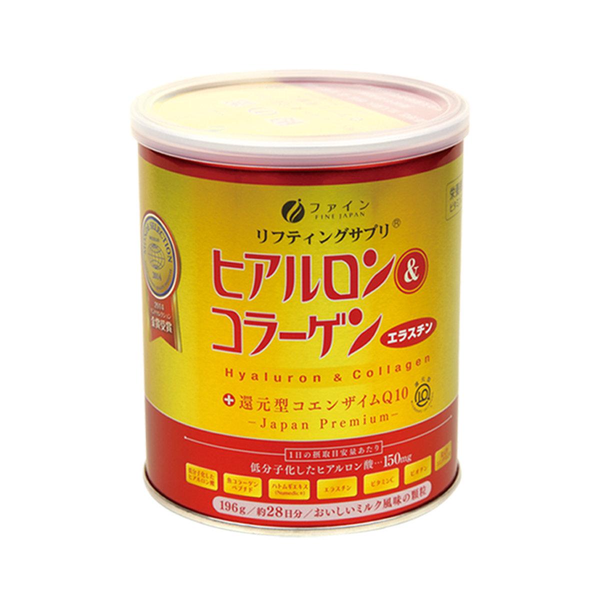 Японський питний колаген Fine Japan Hyaluron & Collagen + Q10 Japan Premium 196g