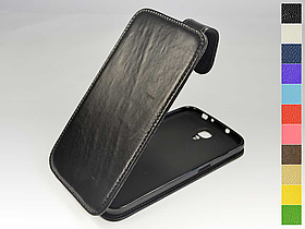 Відкидний чохол з натуральної шкіри для Samsung Galaxy Mega 6.3 i9200