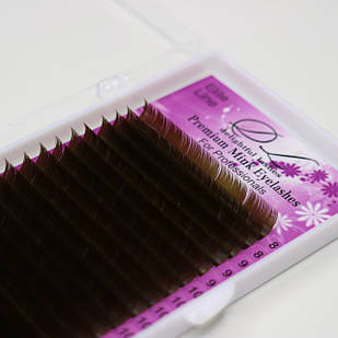 Вії Delightful Lashes Elite на стрічці темно-коричневі (C 0.07 10мм)