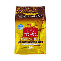 Японский Премиум Питьевой коллаген+гиалуроновая кислота+Q10 MEIJI Amino Collagen Premium 214g (на 30 дней)