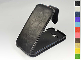 Відкидний чохол з натуральної шкіри для Samsung J200H Galaxy J2
