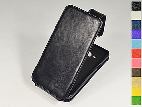Відкидний чохол з натуральної шкіри для Samsung Galaxy J3 2016 J320