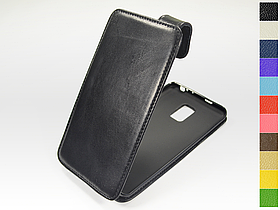 Відкидний чохол з натуральної шкіри для Samsung Galaxy Note Edge N915f