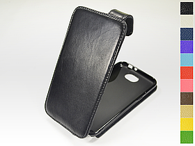 Відкидний чохол з натуральної шкіри для Samsung Galaxy Note 2 N7100