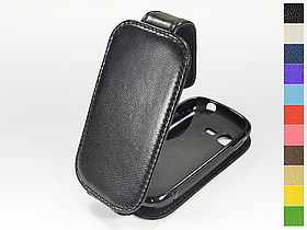 Відкидний чохол з натуральної шкіри для Samsung s5310 Galaxy Pocket Neo