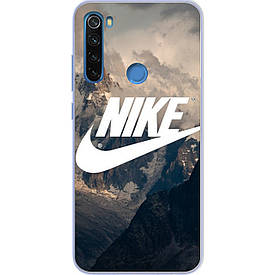 Бампер силіконовий чохол для Xiaomi Redmi Note 8 з картинкою Nike