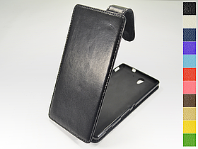 Відкидний чохол з натуральної шкіри для Sony Xperia C3 D2533