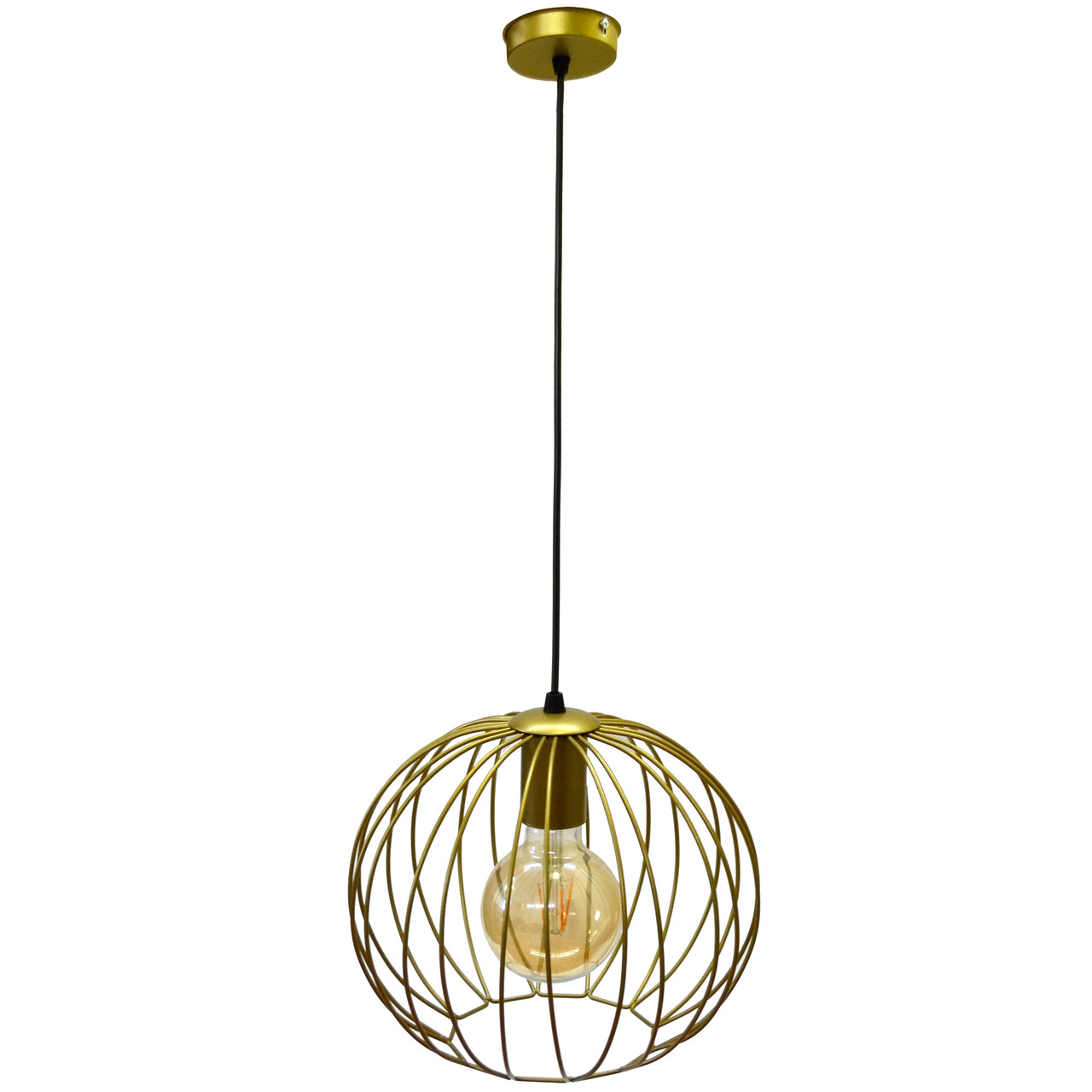 Світильник підвісний куля в стилі лофт Е27 Globe NL 2722 G, фото 1