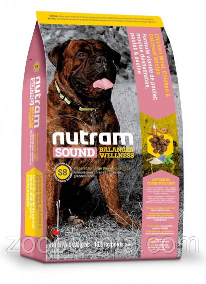 Сухий корм Nutram Sound Large Breed Adult Dog для собак великих порід 20КГ