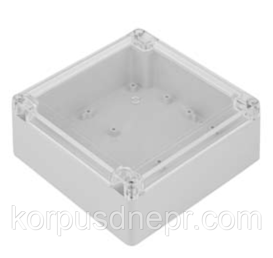 Корпус ZP120.120.60 Jp з прозорою кришкою для електроніки