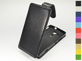 Відкидний чохол з натуральної шкіри для Sony Xperia SP