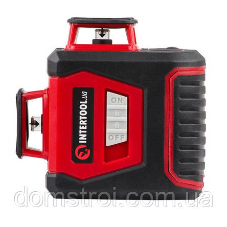 Рівень лазерний 360 град, 3 лазерні головки INTERTOOL MT-3057, фото 1