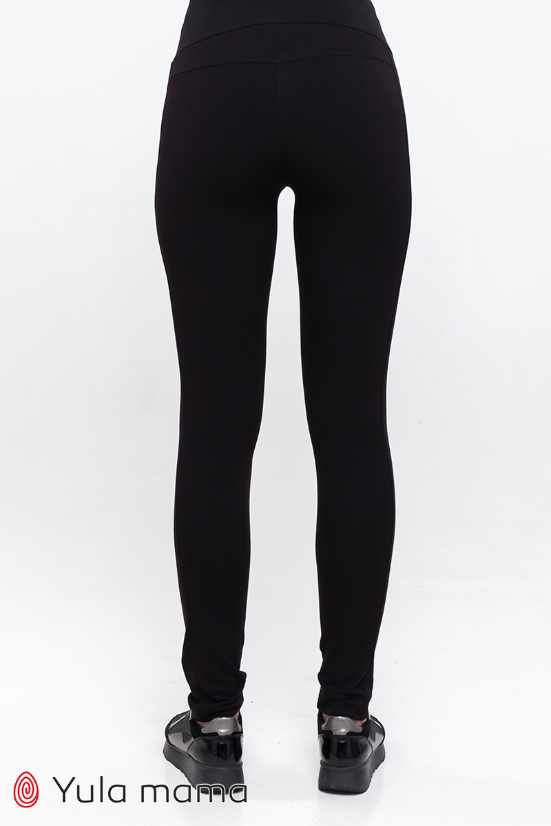 Теплые брюки-лосины на меху для беременных MABELLA WARM TR-49.111 черные, размер 48 - фото 3 - id-p1074046276