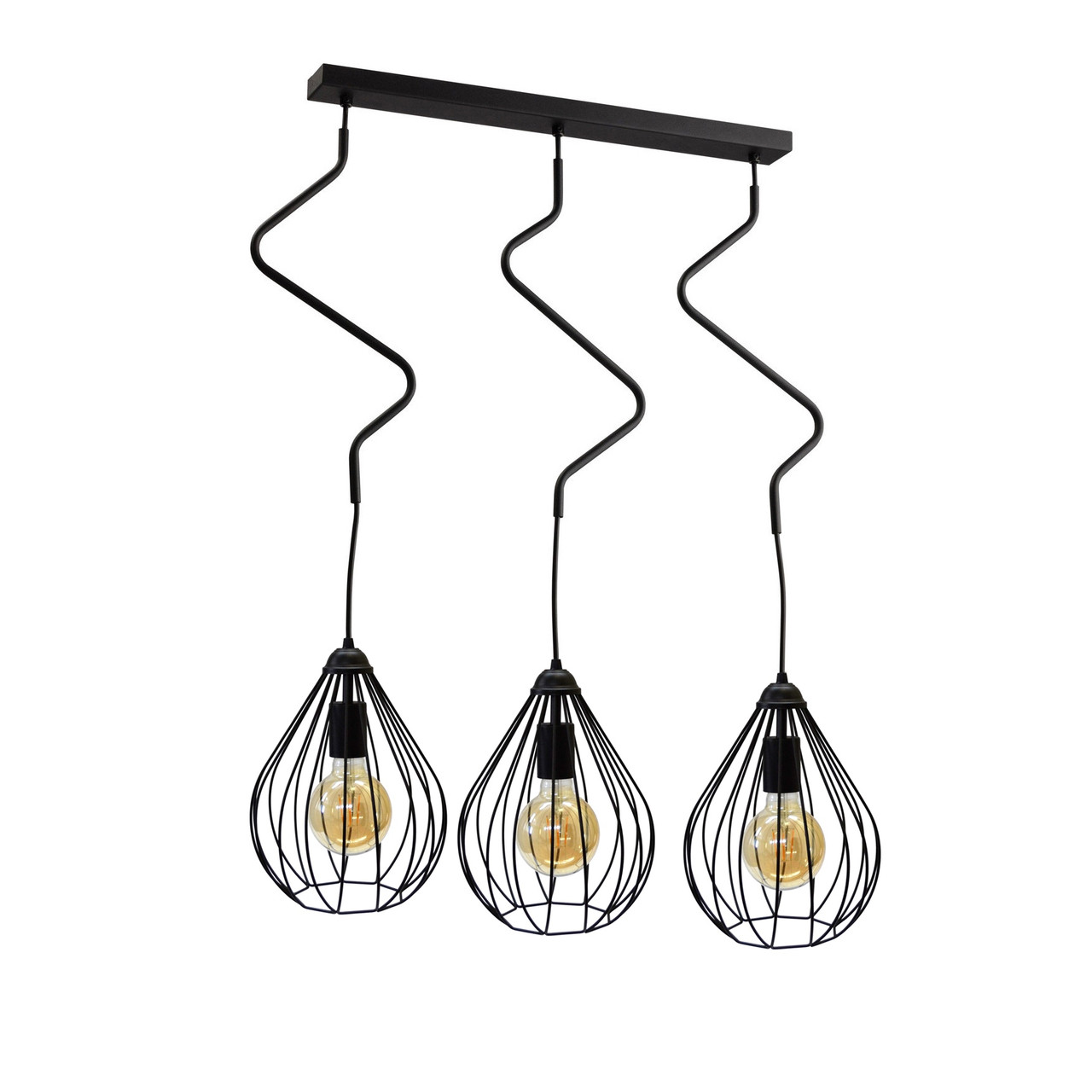 Світильник підвісний крапля 3 плафона Kaplya NL 1422-3 ZIGZAG KAPLYA, фото 1