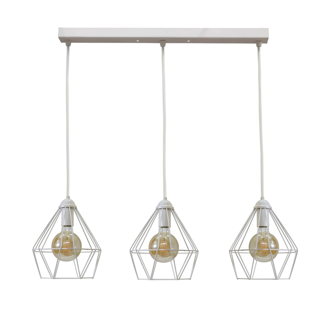 Лофт світильник підвісний Е27-3 Sierra білий NL 0537-3W, фото 1