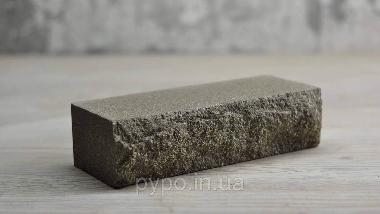 Цегла рвана скеля стінова Сірий "Slim Stone".