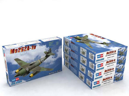 Винищувач Ме262А-1а. Збірна модель. 1/72 HOBBY BOSS 80249, фото 3