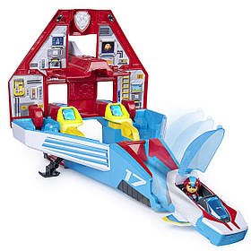 Paw Patrol, Super Paws, 2-in-1 Mighty Pups Jet Command Center Щенячий патруль корабель-ракета 2 в 1 (6053097)