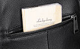 Рюкзак сумка (трансформер) міський жіночий шкіряний. Рюкзак з натуральної шкіри (чорний), фото 8