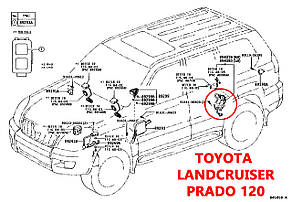 Тяга датчика нахилу кузова Lexus GX470 ліва 4890635020 для 8940860011 тяжка рівня положення, висоти кліренсу, фото 5