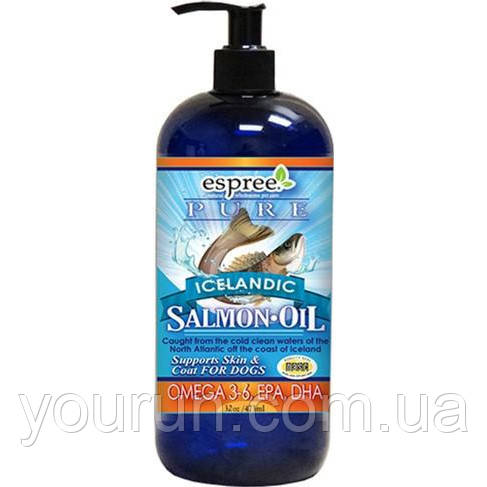 Espree (Эспри) Icelandic Pure Salmon Oil Кормовая добавка с маслом лосося для собак,480 мл