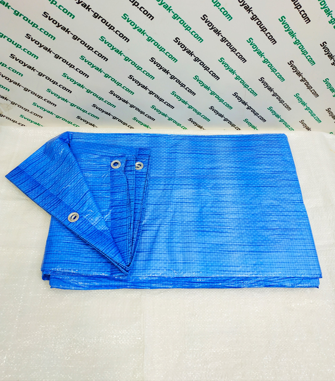 Тент (полог) "Blue" 6x8м от дождя, ветра, для создания тени, полипропиленовый,тарпаулиновый. - фото 4 - id-p392506450