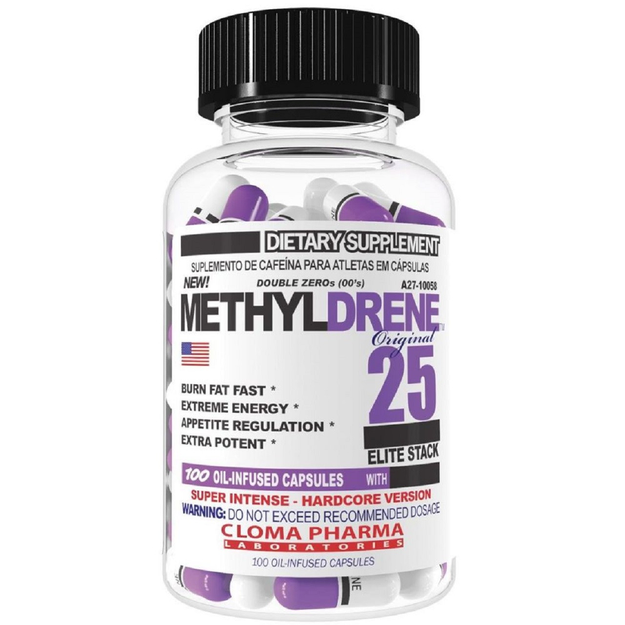 Жироспалювач Cloma Pharma Methyldrene Elite 100 caps Метилдрен еліт для сушіння і схуднення