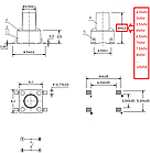Тактова кнопка 6*6*13MM, SMD