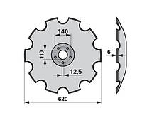 Диск бороны 620х6мм ф110мм 5отв.12.5мм PR 620/TL6 Farmet (9002255/3007070)