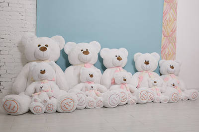 М'яка іграшка ведмедик Тоша білий