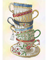 Схема для вишивки бісером Набір кавових чашок
