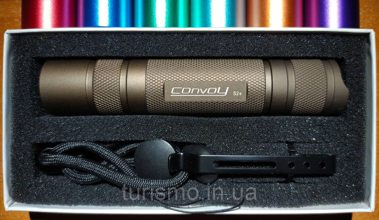 Convoy S2+, CREE XP-L HI U6-4C, драйвер 7135х6 (2100mA), ліхтар світлодіодний, корпус Desert tan