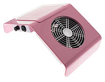 Настільна манікюрна витяжка пилосос Nail Dust Collector BQ-858-2A міні пластикова рожева
