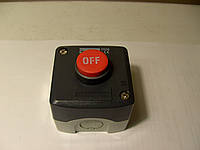 Кнопочный пост управления с кнопкой "выключить"("стоп") красного цвета, пыле-влагозащищенный ІР65