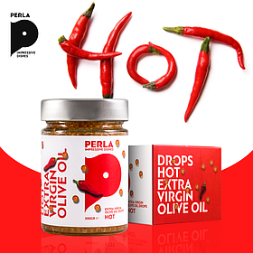 Ікра З Оливкової олії з Перцем Чилі Perla Drops Hot Extra Virgin Olive Oil 65 грамів