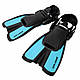 Ласти для плавання SportVida р. 34-38 (SV-DN0007JR-M) Black/Blue, фото 3