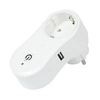 Розетка RIAS Socket Wi-Fi USB White (4_835226777)