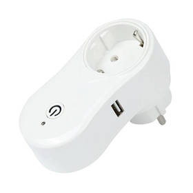 Розетка RIAS Socket Wi-Fi USB White (4_835226777)
