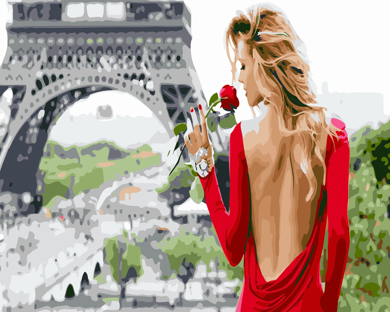 Художній творчий набір, картина за номерами Тільки вона, 50x40 см, «Art Story» (AS0577)